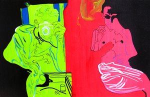 旅行结束，棕榈泉，2003 年（布面油画）