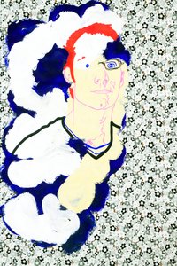Passager 15，2020 年（压克力，丝网印刷日本纸） 作者 伯努瓦·埃尔万·布歇罗