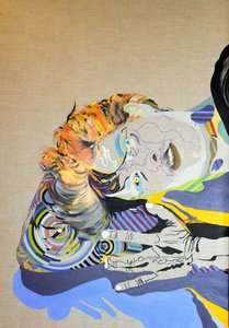 素描：希波吕特》，第 2 幕，2016 年（布面油画） 作者 伯努瓦·埃尔万·布歇罗