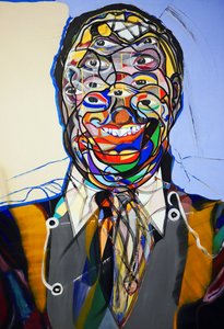 肖像画 ：詹姆斯-鲍德温 2，2021 年（布面油画） 作者 伯努瓦·埃尔万·布歇罗