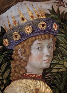 The Voyage of the Magi Cortege des rois mages de Jerusalem a Bethleem calls in Italian “Viaggio dei Magi” or “” Cavalcata dei Magi” Detail of the young mage in the face of Laurent the Magnificent (Laurent de Medici) (The procession of the Magi, detail of t 作者 Benozzo di Les di Sandro Gozzoli