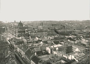 1895年德国柏林市的全景。 作者 柏林摄影公司