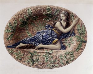 Madeleine au désert - 瓷盘，载于C. Delange和C. Borneman的 "Bernard Palissy的作品"，巴黎。
