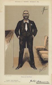Mr F C Burnand, Editor of Punch (colour litho) 作者 伯纳德·帕特里奇