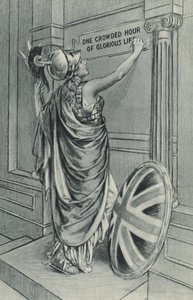 不列颠尼亚的呼唤——光荣生活的拥挤一小时（石版画）