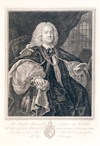 本杰明-霍德利博士的肖像，温彻斯特主教大人，1743年。 作者 伯纳德·巴伦