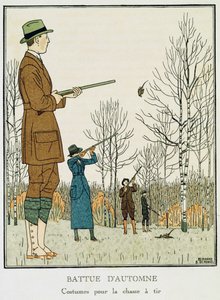 秋笋》，约 1912-13 年（石版画）