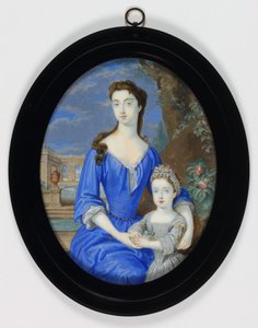 亨丽埃塔-卡文迪什-霍利斯-哈雷女士（象牙上的水彩画
