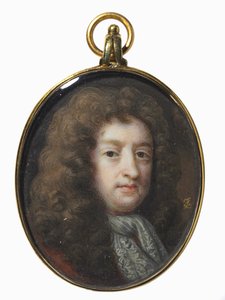 塞缪尔·巴特勒的画像，c。 1715-20。 作者 Bernard Lens