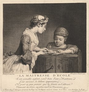 学校校长 作者 Bernard Lepicie 模仿 Jean Simeon Chardin
