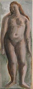 站立的女性（水粉画，纸本） 作者 伯纳德·梅宁斯基