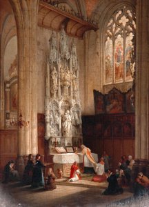 St Waudru，Mons教会的内部 作者 Bernard Neyt