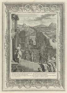 卡桑德拉（Cassandra）预测特洛伊（Troy）的垮台，1731年 作者 伯纳德·皮卡特