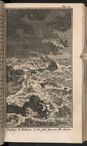 鲁滨逊漂流记》法文版插图 作者 伯纳德·皮卡特