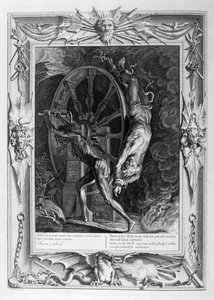 1733年在塔塔鲁斯（Tartarus）上的艾克西翁（Ixion）， 作者 伯纳德·皮卡特