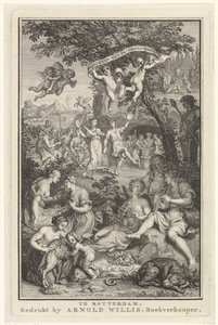 有牧羊人和牧羊女的风景画
扉页：F. 格林伍德，诗集，1719 年 作者 阿诺德威利斯