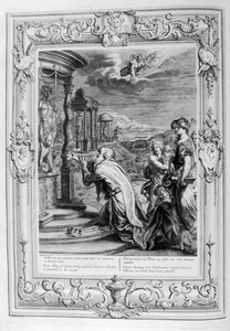 卡利登国王奥尼乌斯（Oeneus）..因其顽固而受到惩罚，1733年 作者 伯纳德·皮卡特