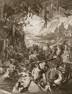 地狱的场景，1731年 作者 伯纳德·皮卡特