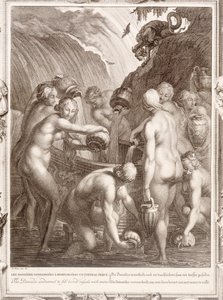 1730年，达纳人谴责用水填充无聊的船只 作者 伯纳德·皮卡特
