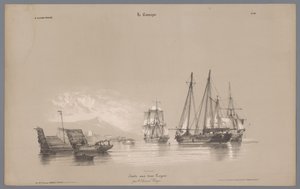 港口里的帆船 农村生活描写（丛书名） 拉坎帕涅。 Études varieés aux deux Crayons（蜡笔上的系列标题） 作者 让·巴蒂斯特·亨利·杜兰德·布拉格