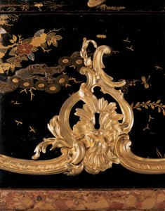 马桶，约1745年（安装在日本moloru漆器和黑檀木） 作者 伯纳德·范·瑞森伯格二世