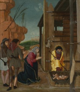 牧羊人的崇拜》，约1485年 作者 贝纳迪诺·布蒂诺内