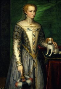 1560年代后期的女人肖像。 作者 贝纳迪诺·坎皮（Bernardino Campi）