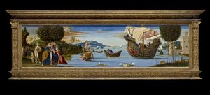 献给波塞冬和稀有的Enalus的挚爱，约1512年（木头上的蛋彩画，油和金箔）