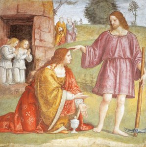 意大利, 米兰, Saint Maurice al Monastero Maggiore教堂, 基督复活向抹大拉的马利亚显现 作者 贝纳迪诺·路易尼