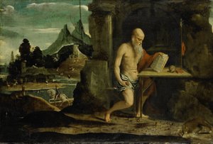 圣杰罗姆 作者 Giovanni Antonio da Brescia（拒绝归属）