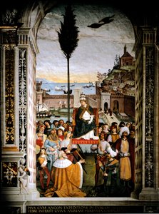 教皇皮奥 (Pius) 二世 (Enea Silvio Piccolomini) 的生平 作者 贝纳迪诺·贝托·平图里基奥