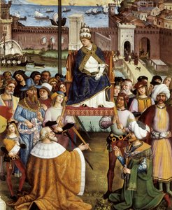 1464年8月15日，教皇皮奥（皮乌斯）二世在离开安科纳前往圣地之前为船队祈福，详情如下