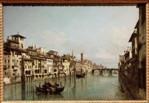 佛罗伦萨的亚诺（Arno）和Ponte SantaTrinità 作者 贝尔纳多·贝洛托（Canaletto）