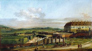从北部看的城堡城堡1758年至1761年之间 作者 贝尔纳多·贝洛托（Canaletto）