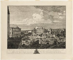 皮尔奈希尔郊区遗址与菲尔斯滕霍夫宫 作者 贝尔纳多·贝洛托（Canaletto）