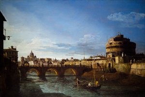 罗马两景 作者 贝尔纳多·贝洛托（Canaletto）
