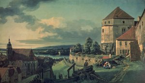 从城堡的景色（皮尔纳的景色） 作者 贝尔纳多·贝洛托（Canaletto）
