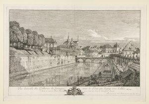 德累斯顿茨温格宫景观 作者 贝尔纳多·贝洛托（Canaletto）