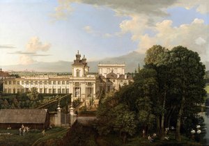 从南面看到的威拉努夫宫 作者 贝尔纳多·贝洛托（Canaletto）