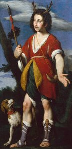 阿克泰翁（布面油画） 作者 贝尔纳多·斯特罗兹（Bernardo Strozzi）