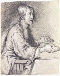 基督在以马us斯介绍面包 作者 贝尔纳多·斯特罗兹（Bernardo Strozzi）