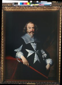马耳他骑士的肖像（Scipione Papafava？），C.1629（布面油画） 作者 贝尔纳多·斯特罗兹（Bernardo Strozzi）