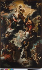 圣多米尼克的异象（天堂） 作者 贝尔纳多·斯特罗兹（Bernardo Strozzi）