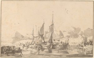 乌得勒支的运河，1771年，1787年出版。 作者 伯恩哈德·施洛德