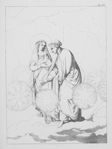 但丁的《神曲》，《天堂》（石版画），第 XII 版 作者 伯恩哈德·舒勒
