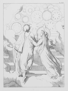但丁的《神曲》，《天堂》（石版画），第 XXIV 版 作者 伯恩哈德·舒勒