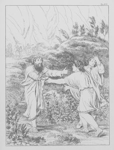 但丁的《神曲》，《炼狱》，第 XII 版（石版画 作者 伯恩哈德·舒勒