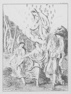 但丁的《神曲》，《炼狱》，第 XXXVII 版（石版画