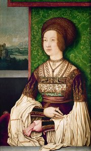 比安卡·玛丽亚·斯福尔扎（Bianca Maria Sforza）的画像1472-1510，马克西米利安一世的第二任妻子，神圣罗马帝国皇帝，