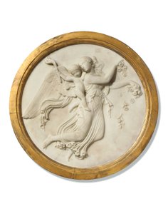 浅浮雕圆形帆船的一天，约1815-20年（镀金木框架中的大理石） 作者 贝特尔（瑟瓦尔森的工作室）